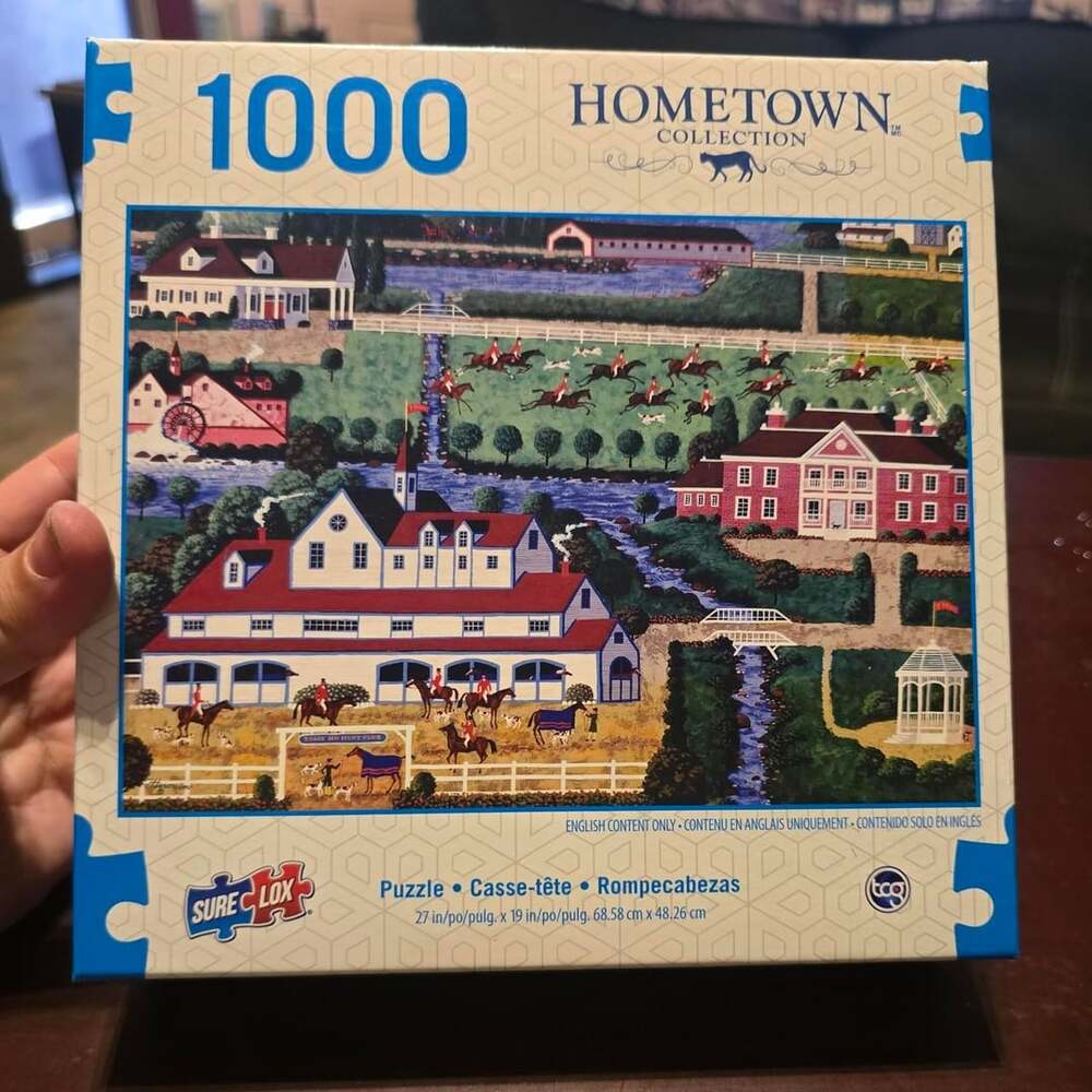 Sure-Lox Hometown Collection 1000 Piece Horse Racing Puzzle